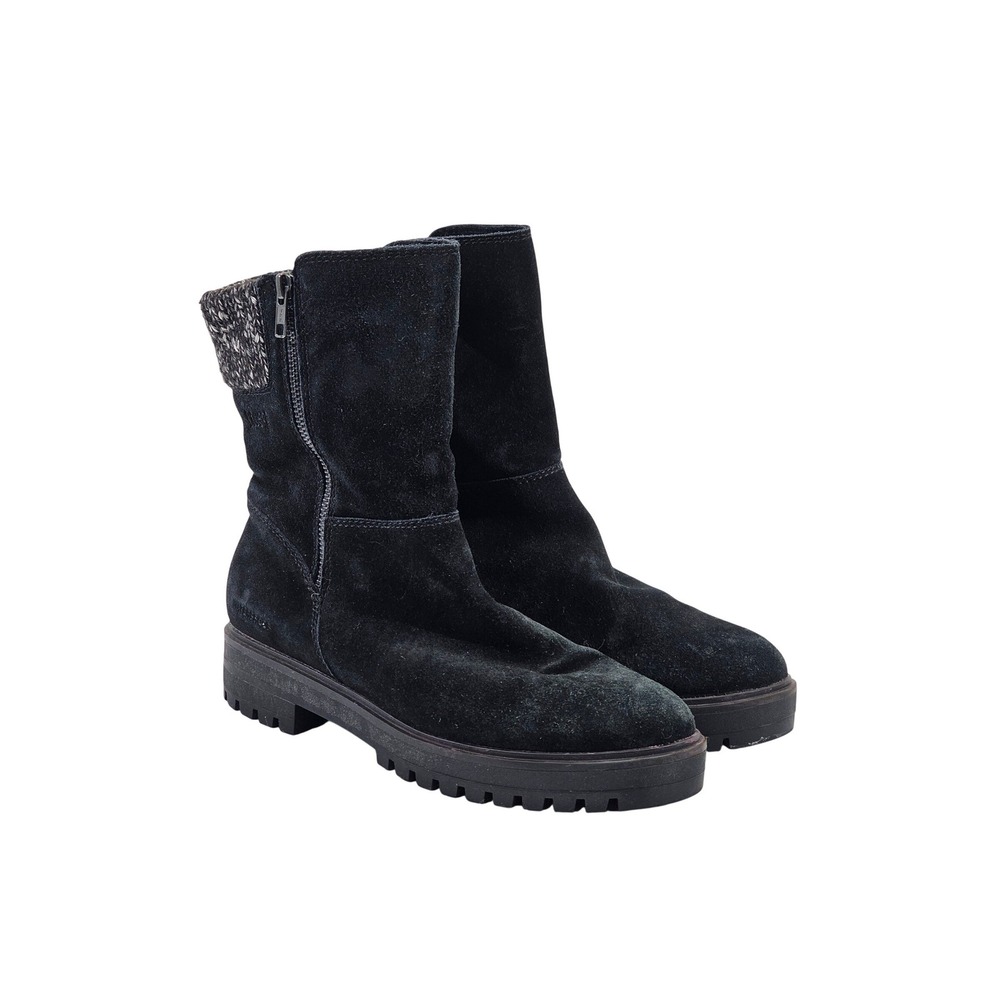Cougar Black Suede Waterproof Primaloft Insulated Winter Boots Bootie Womens 8.5